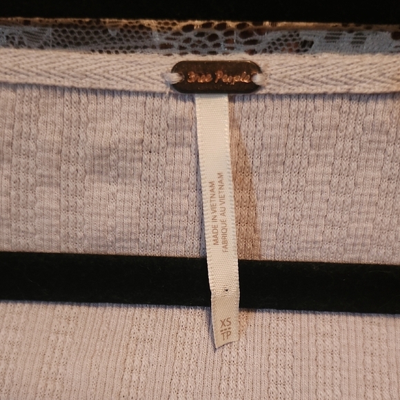 Free People Purple Long Sleeve Embellished Blouse - Picture 2 of 8